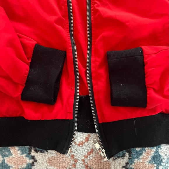 Red mini bomber jacket - Picture 3 of 3